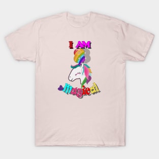 unicorn 8th birthday: I am 8 and magical T-Shirt